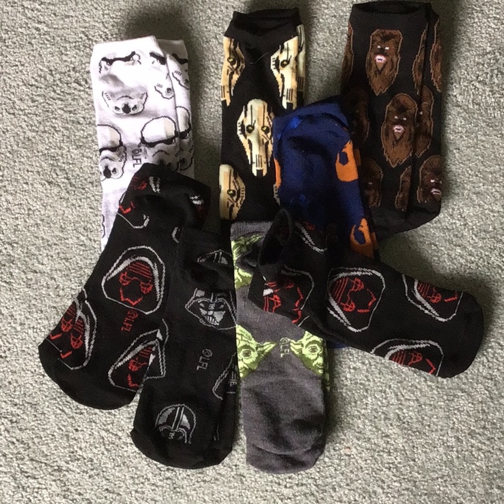 Star Wars Themed Men's Socks Collection